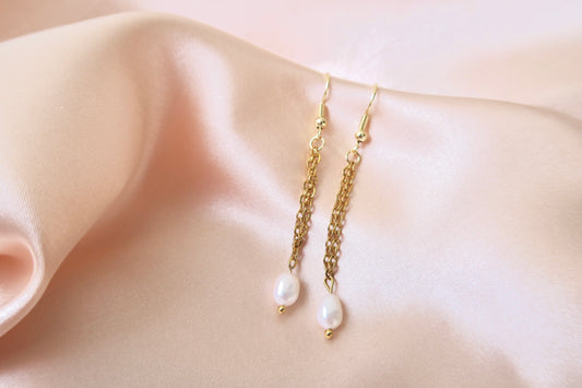 Freshwater Pearl 18K Gold Plated Earring