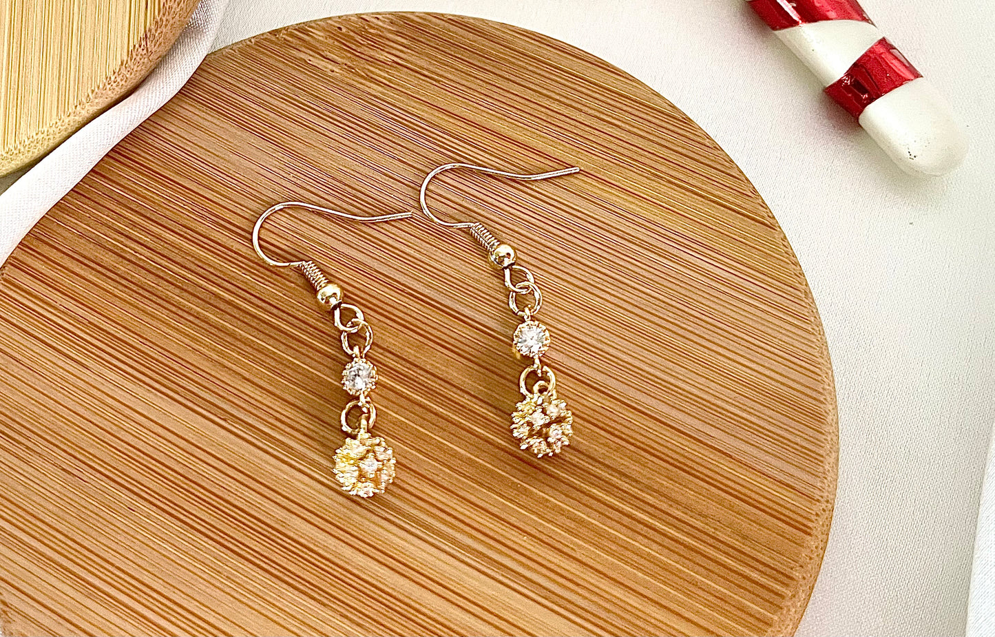 Crystal 18K Gold Plated Earring