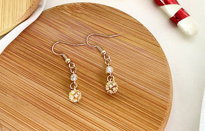 Crystal 18K Gold Plated Earring